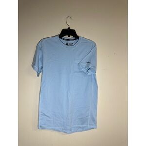 Carhartt Force T-Shirt Pocket‎ Crew Neck Short Sleeve Work Wear Blue